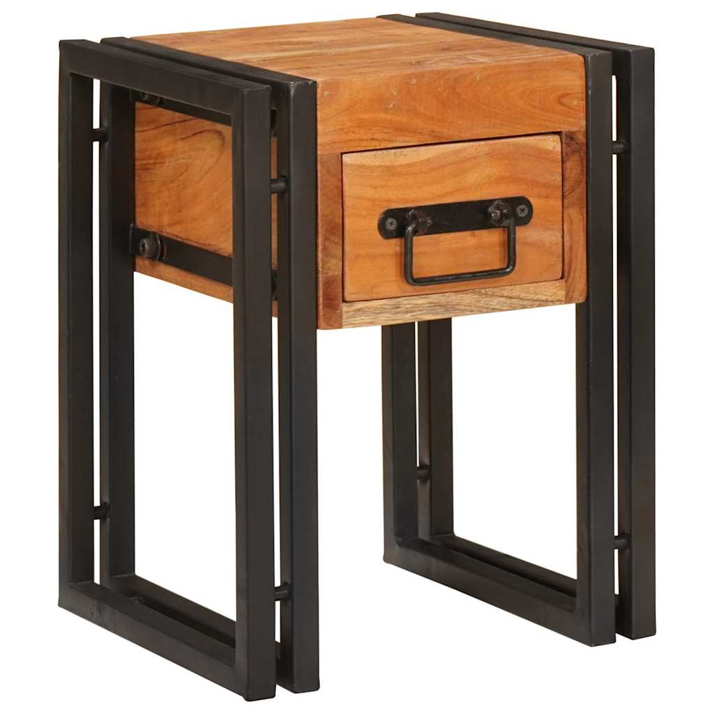 End Table Other 30 x 30 x 40 cm Solid acacia wood and Metal