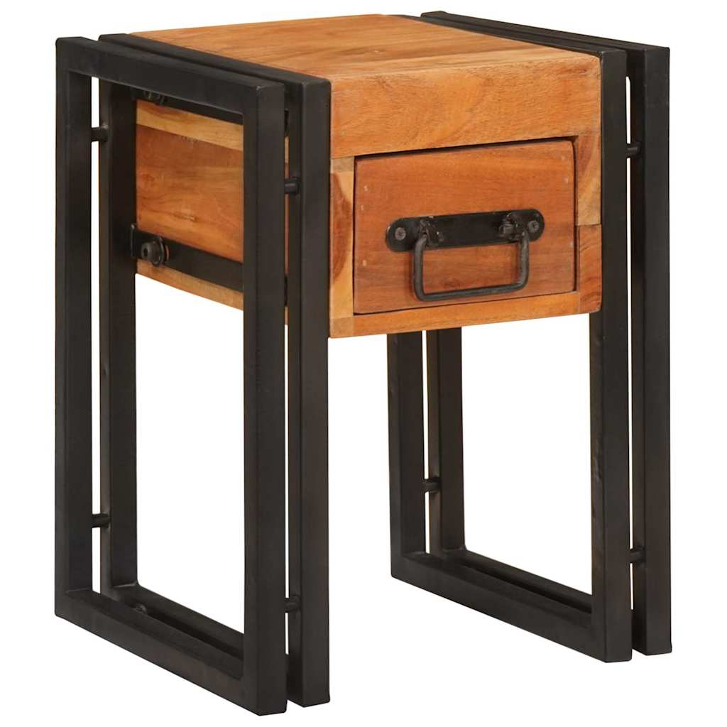 End Table Other 30 x 30 x 40 cm Solid acacia wood and Metal