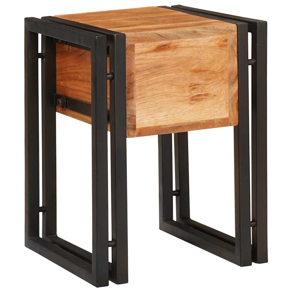 End Table Other 30 x 30 x 40 cm Solid acacia wood and Metal