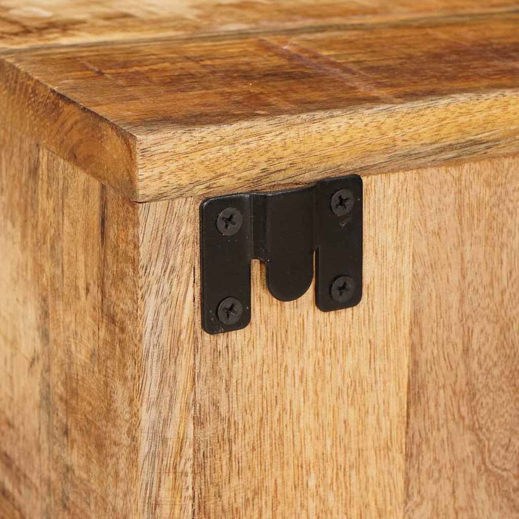 Bedside Table Brown 35 x 33 x 48 cm Solid Mango Wood