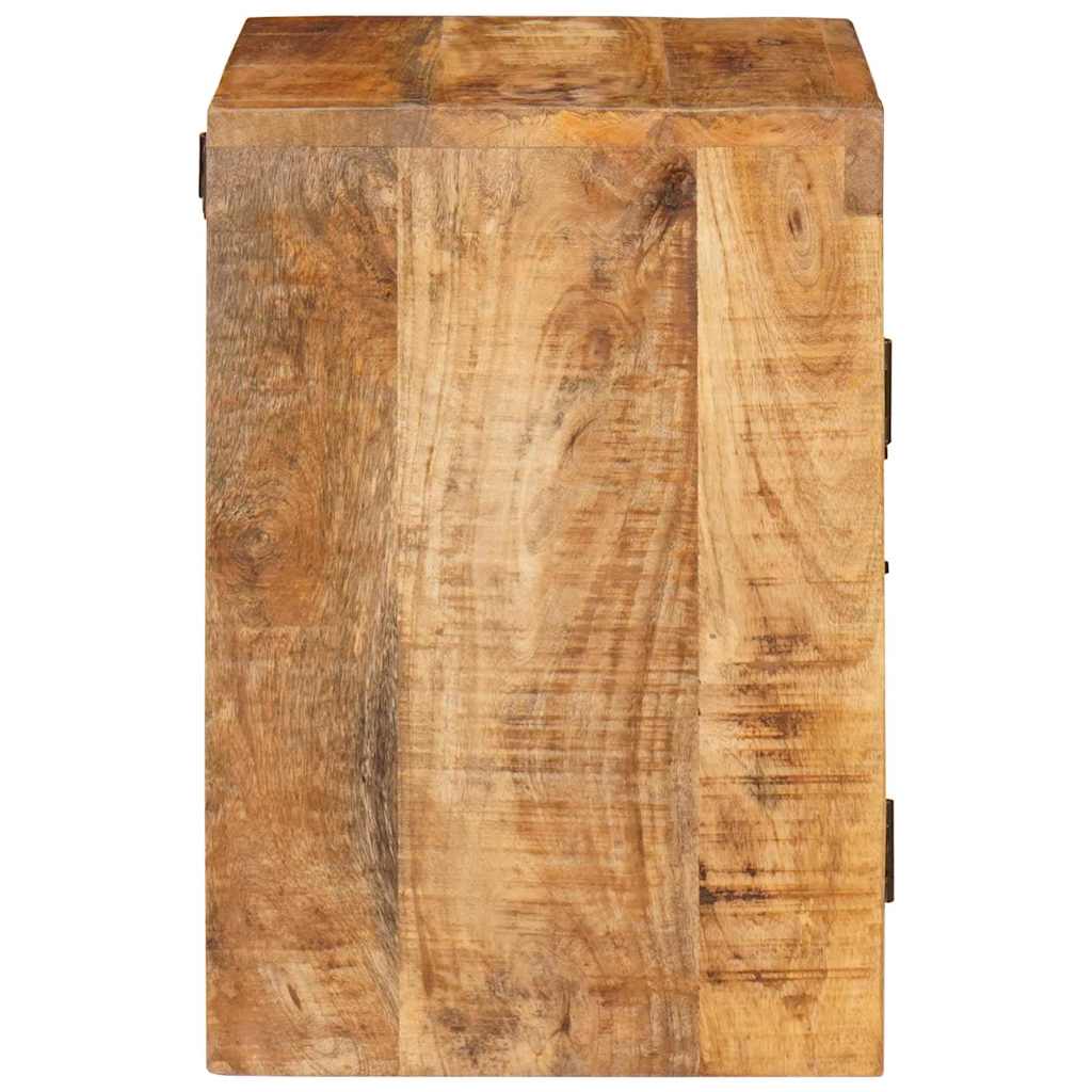 Bedside Table Brown 35 x 33 x 48 cm Solid Mango Wood