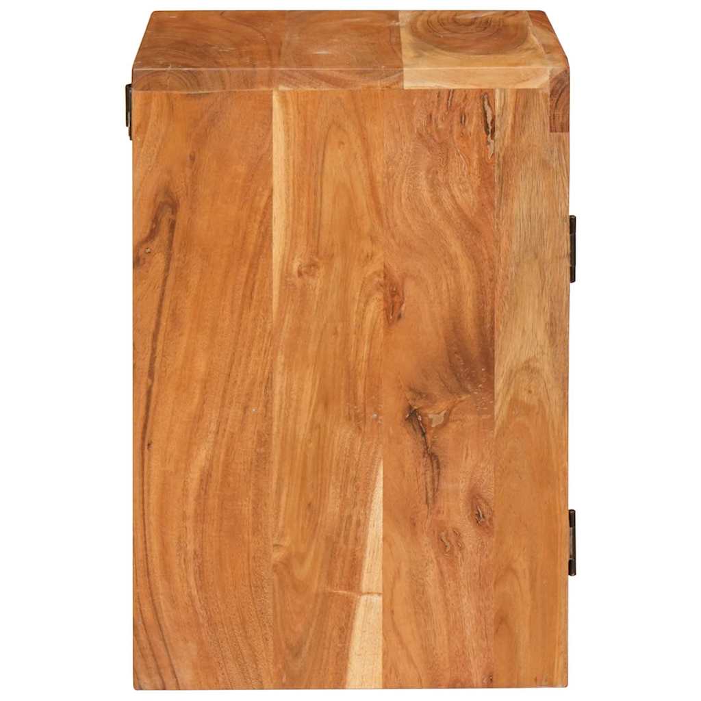 Bedside Table Brown 35 x 33 x 48 cm Solid Wood Acacia