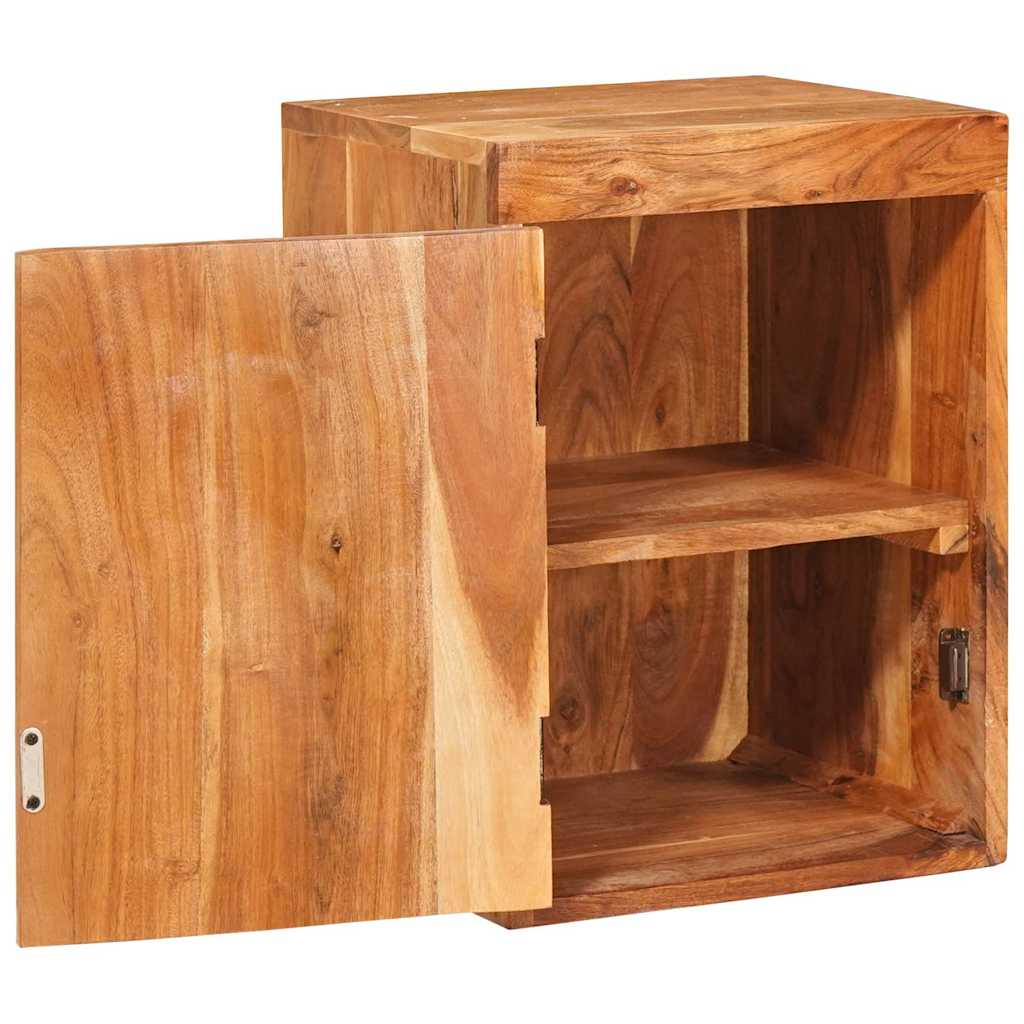Bedside Table 2 pcs Brown 35 x 33 x 48 cm Solid Wood Acacia
