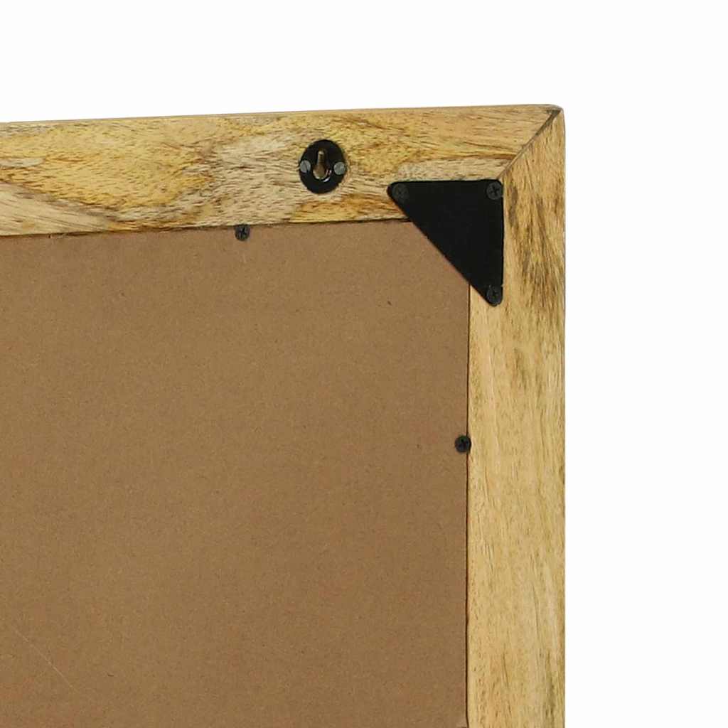 Bathroom Mirror Brown 50 X 22 X 70 Cm Solid Rough Wood Mango