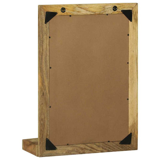 Bathroom Mirror Brown 50 X 22 X 70 Cm Solid Rough Wood Mango