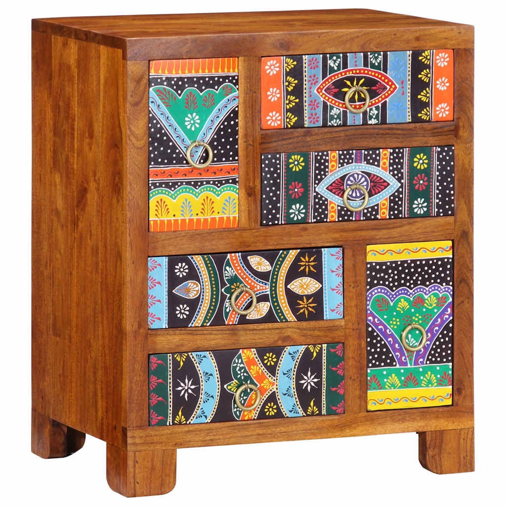 Sideboard Multicolour 50x35x60 Solid Wood Acacia