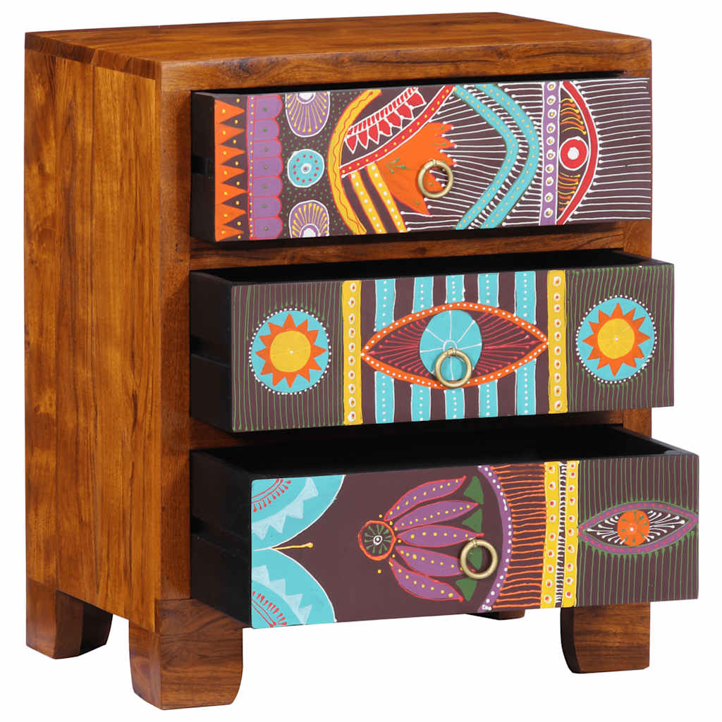 Sideboard Multicolour 50x35x60 Solid Wood Acacia
