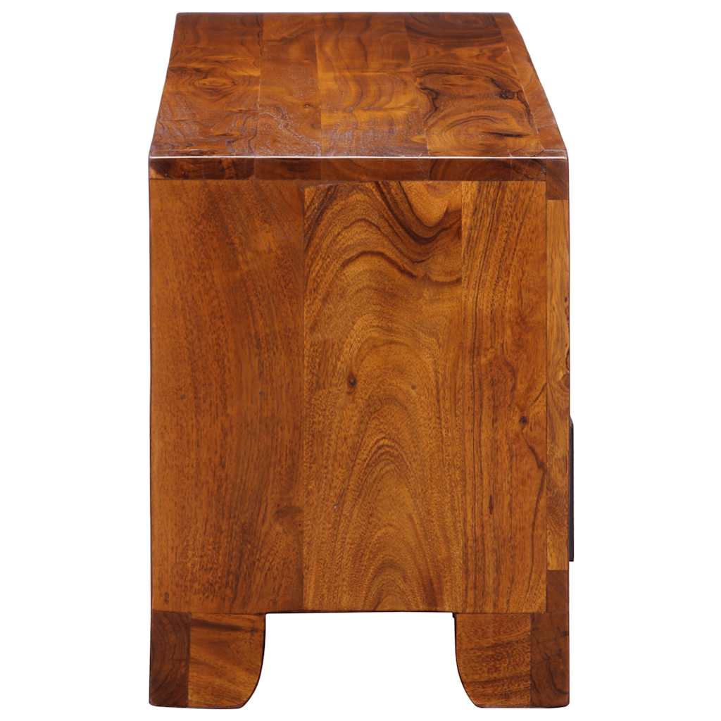 TV Cabinet Multicolour 110x30x40 Solid Wood Acacia