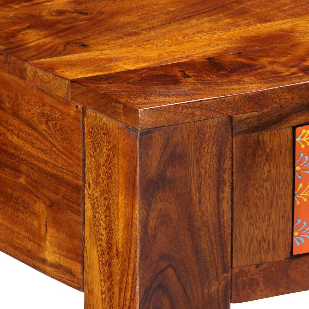 Desk with Drawer Brown 100 x 50 x 75 cm Solid Acacia wood