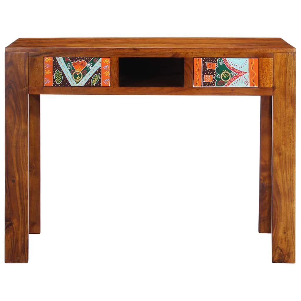 Desk with Drawer Brown 100 x 50 x 75 cm Solid Acacia wood