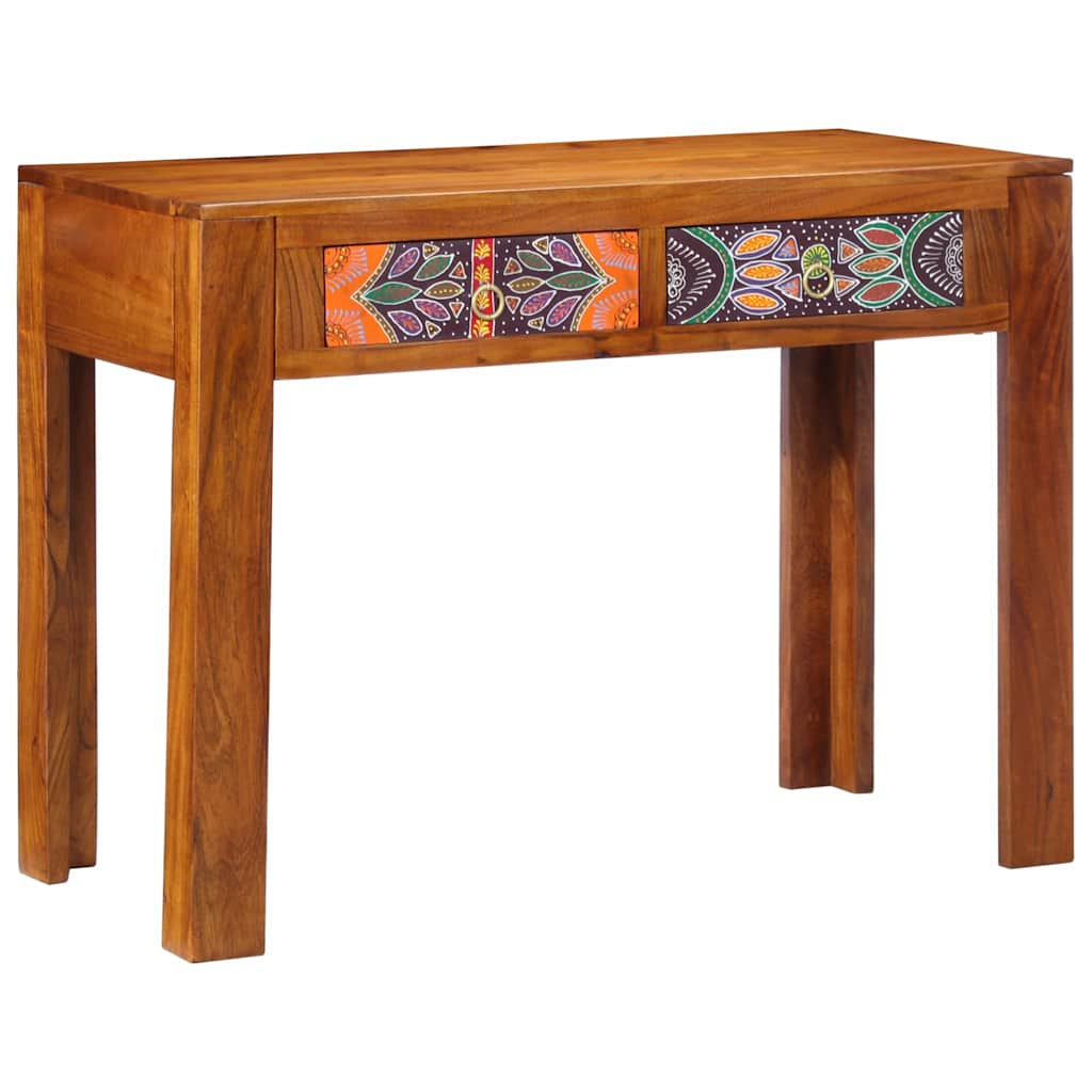 Desk with Drawer Brown 100 x 50 x 75 cm Solid Acacia wood