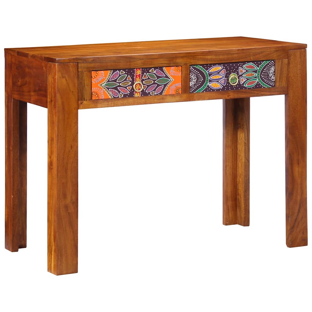 Desk with Drawer Brown 100 x 50 x 75 cm Solid Acacia wood