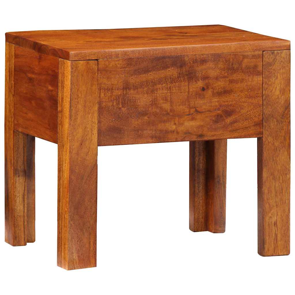 Side Table with Drawer Brown 40 x 30 x 36 cm Solid Acacia wood