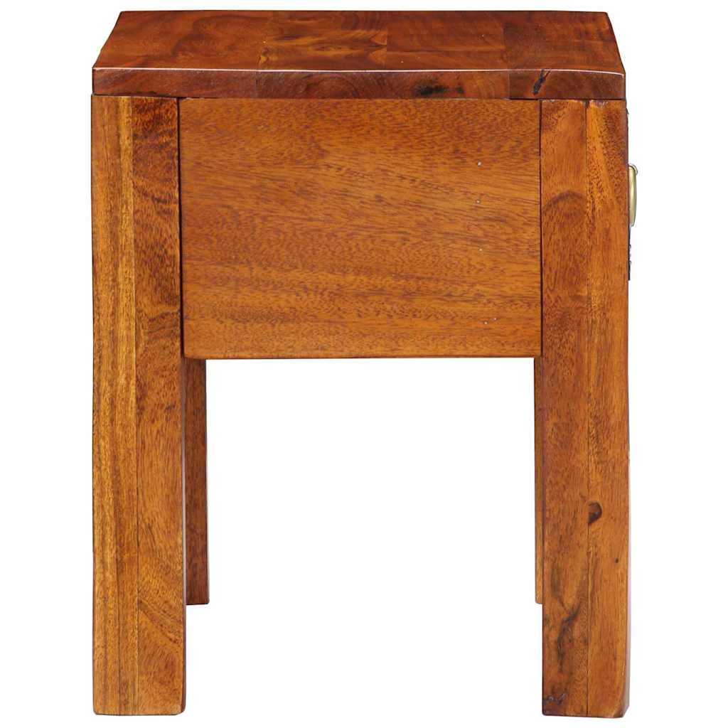Side Table with Drawer Brown 40 x 30 x 36 cm Solid Acacia wood