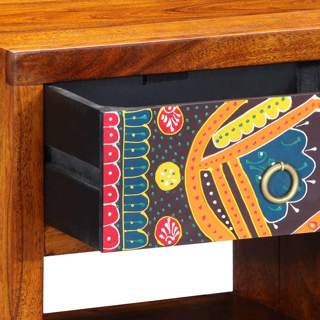 Bedside Cabinet 2 pcs Brown 40 x 35 x 35 cm Solid acacia wood