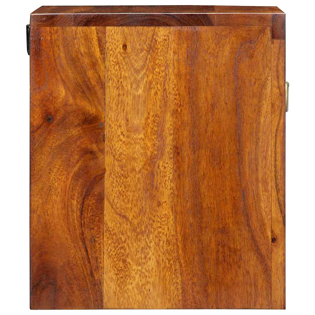 Bedside Cabinet 2 pcs Brown 40 x 35 x 35 cm Solid acacia wood