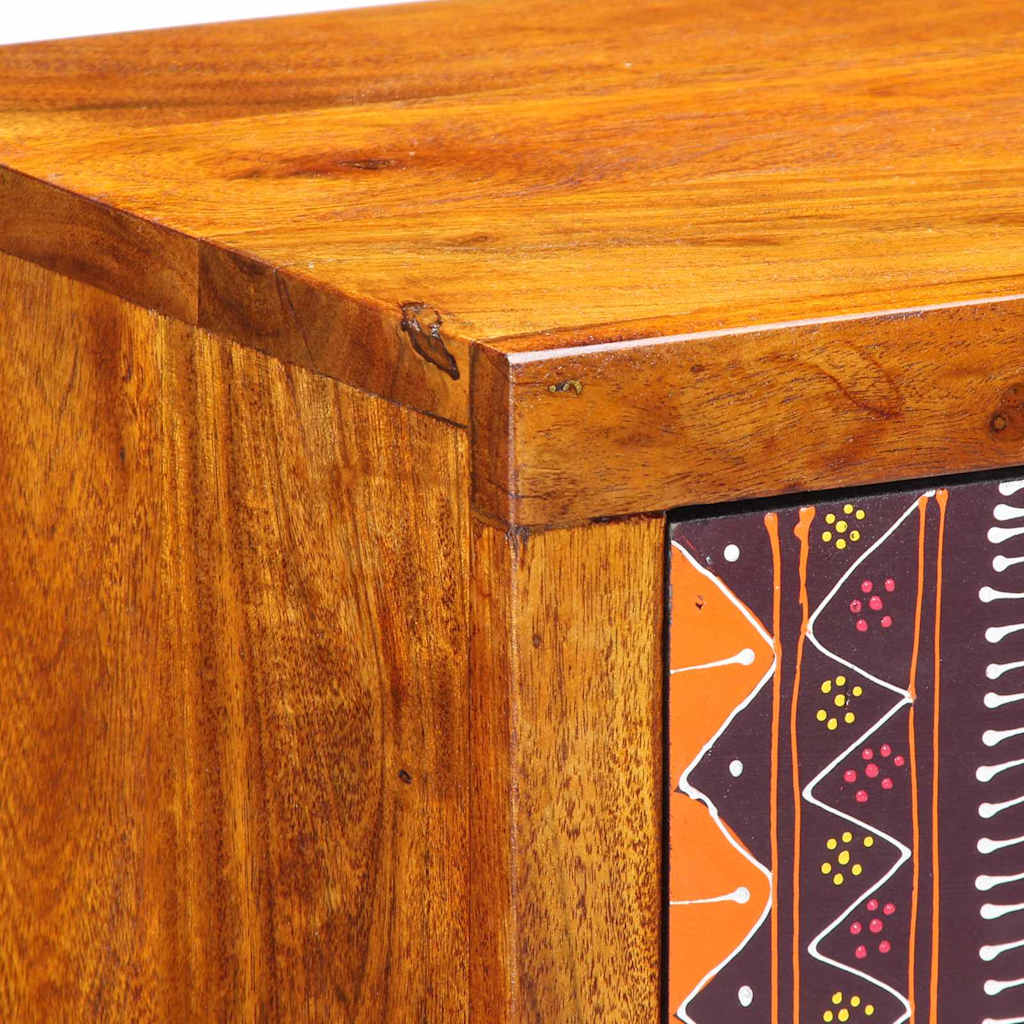 Bedside Cabinet Brown 35 x 30 x 22 cm Solid acacia wood