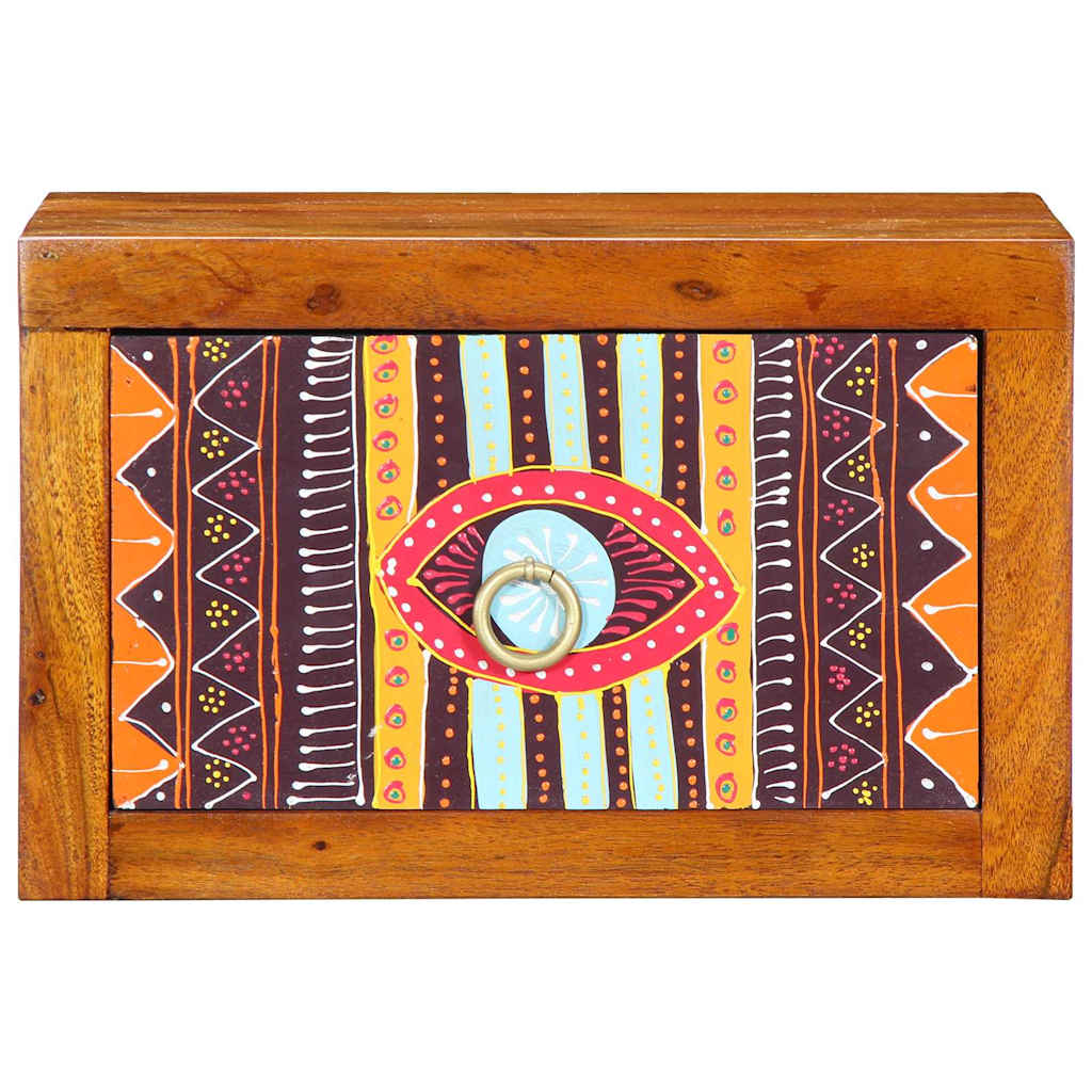 Bedside Cabinet Brown 35 x 30 x 22 cm Solid acacia wood