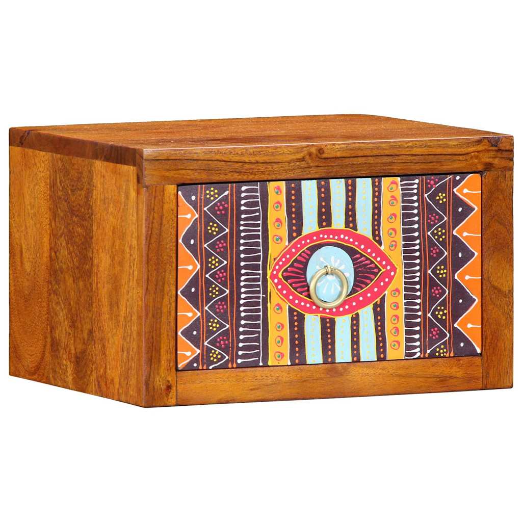 Bedside Cabinet 2 pcs Brown 35 x 30 x 22 cm Solid acacia wood