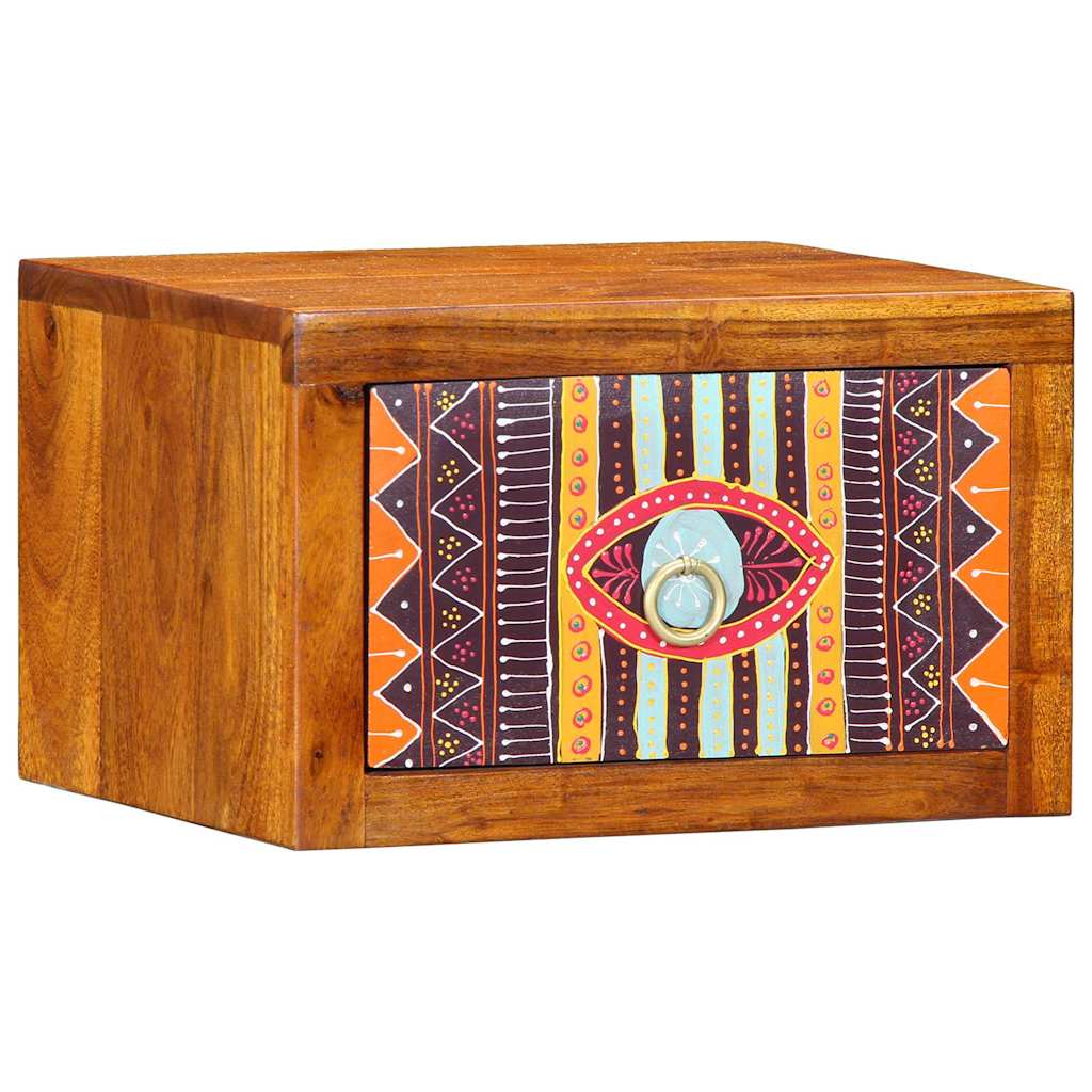 Bedside Cabinet 2 pcs Brown 35 x 30 x 22 cm Solid acacia wood