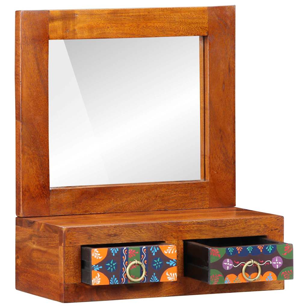 Wall Cabinet Brown 40 x 20 x 50 cm Solid Acacia wood