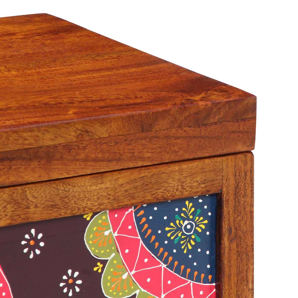 Storage Box Multicolour 50 x 30 x 40 cm Solid acacia wood