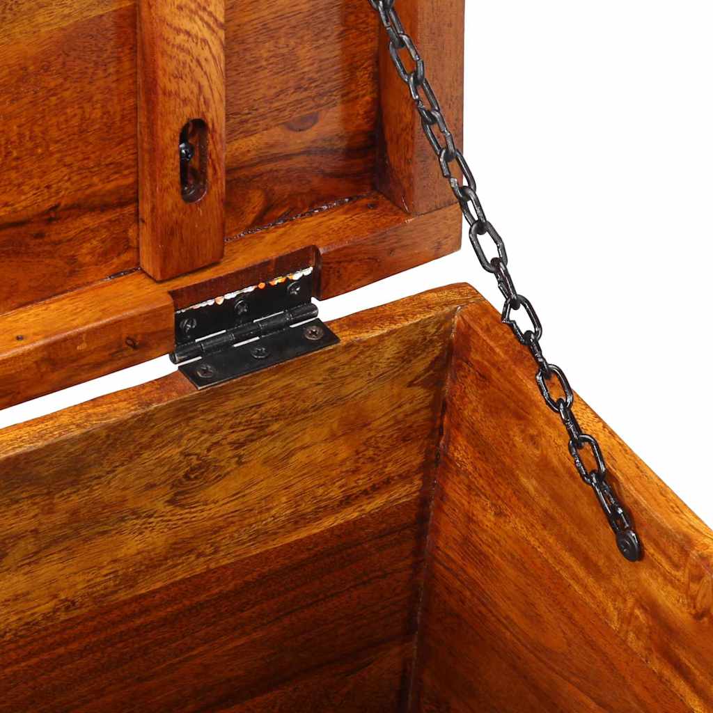 Storage Box Multicolour 50 x 30 x 40 cm Solid acacia wood