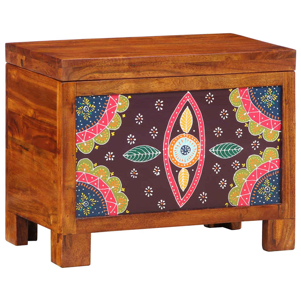 Storage Box Multicolour 50 x 30 x 40 cm Solid acacia wood