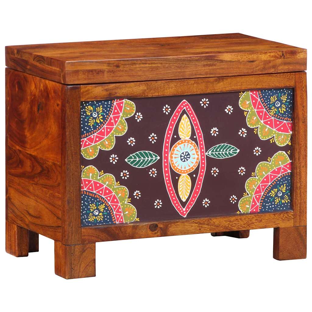 Storage Box Multicolour 50 x 30 x 40 cm Solid acacia wood