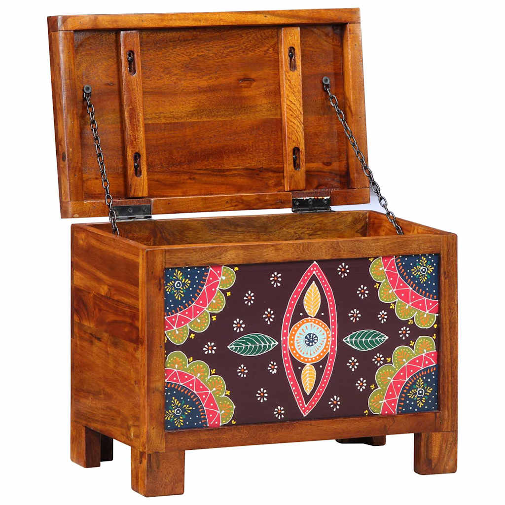 Storage Box Multicolour 50 x 30 x 40 cm Solid acacia wood