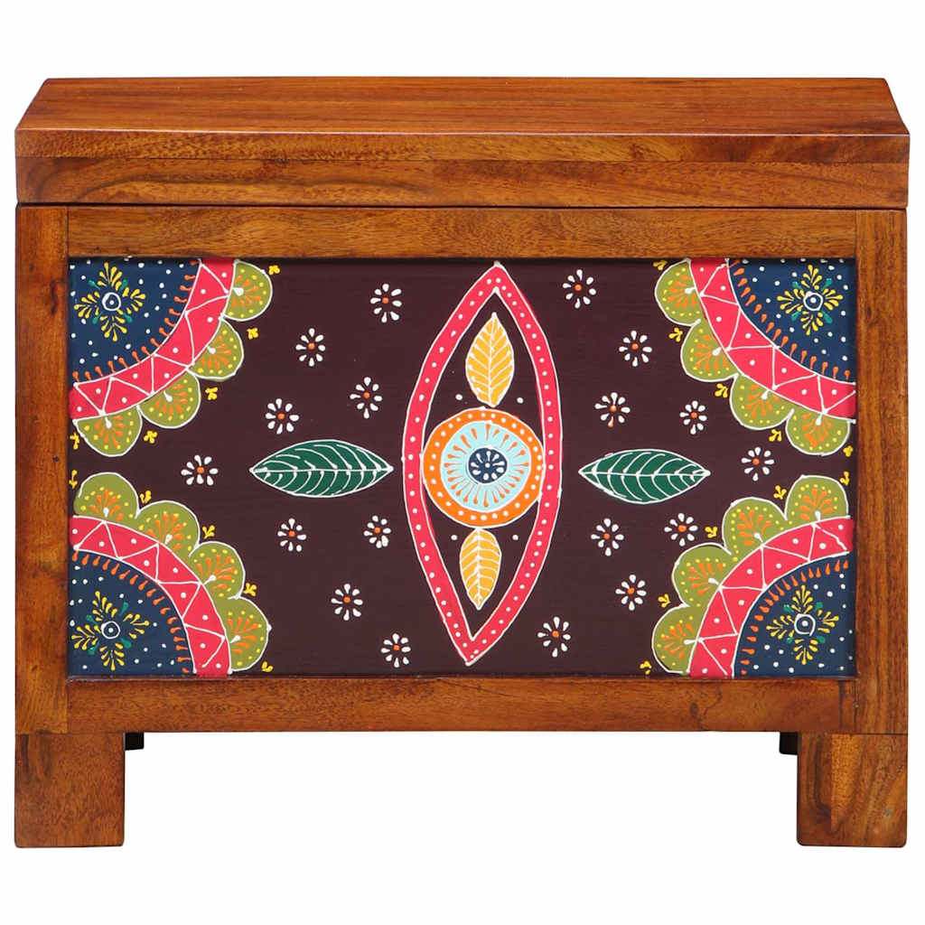 Storage Box Multicolour 50 x 30 x 40 cm Solid acacia wood