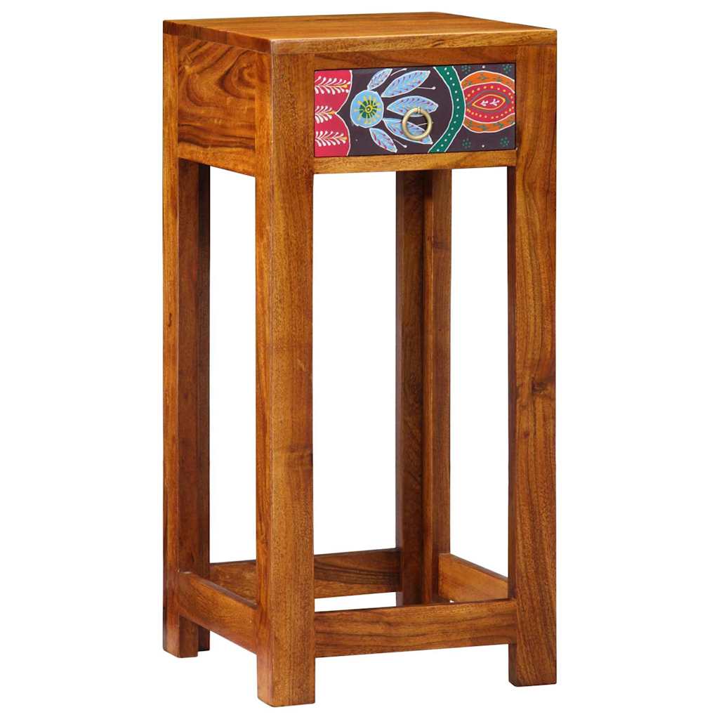 Telephone Stand Brown 35 x 35 x 75 cm Solid Acacia wood