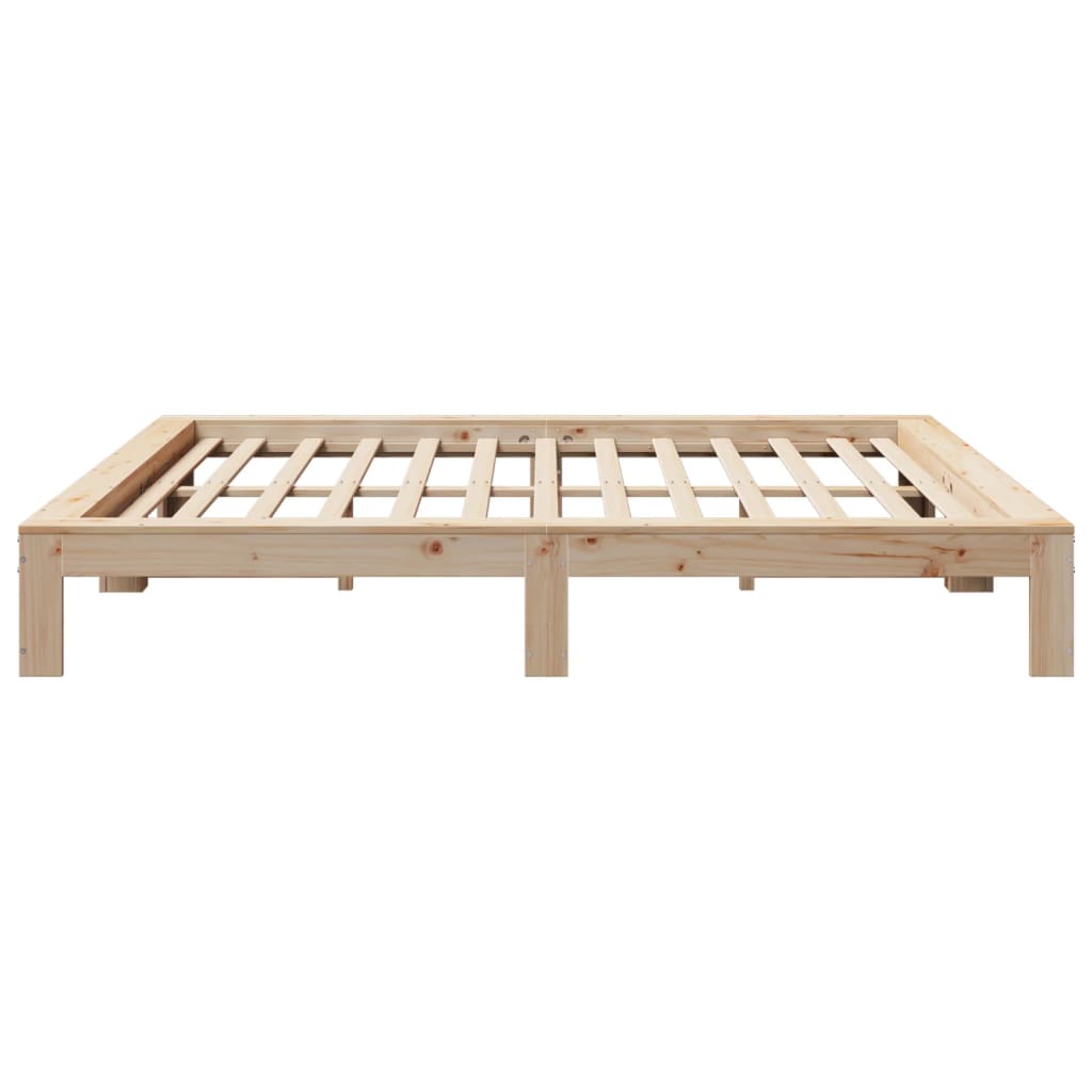 Bed Frame without Mattress 180x200 cm Super King Solid Wood Pine