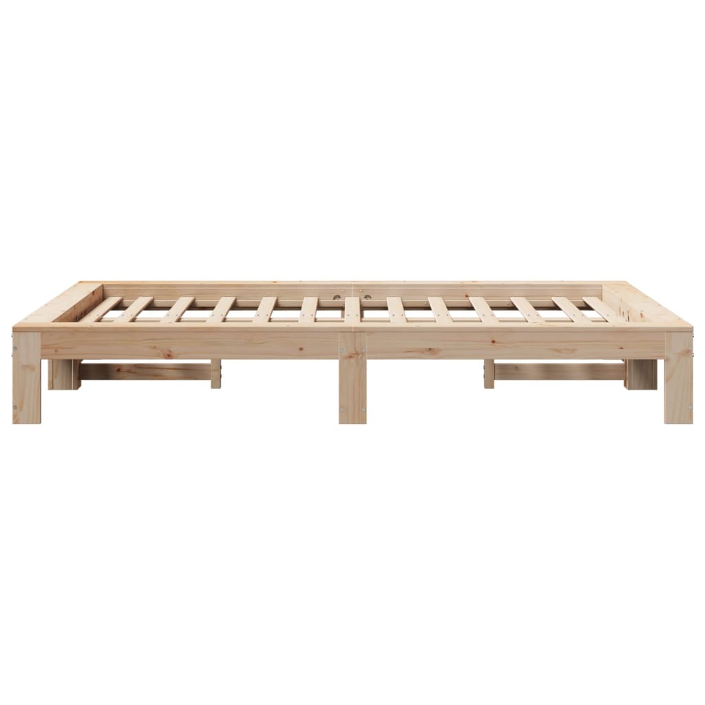 Bed Frame without Mattress 120x200 cm Solid Wood Pine