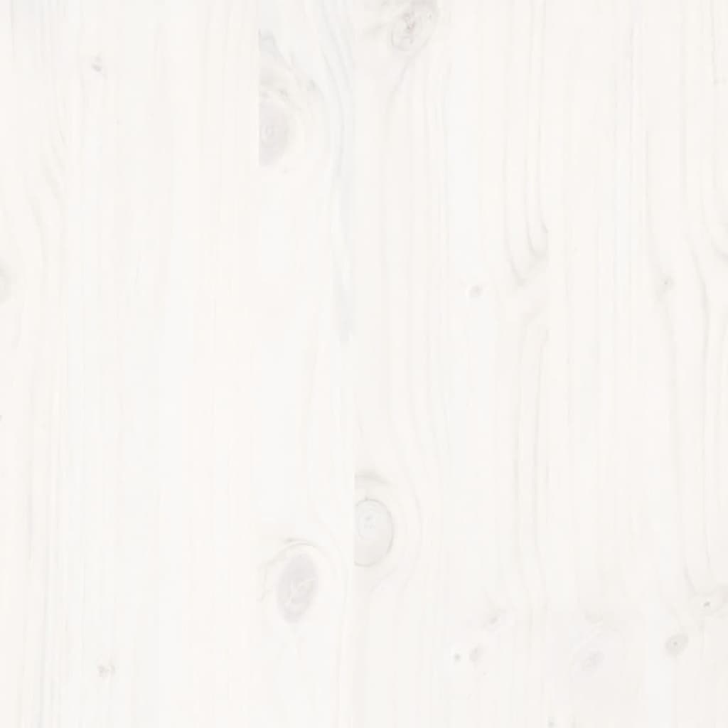 Bed Frame without Mattress White 140x190 cm Solid Wood Pine