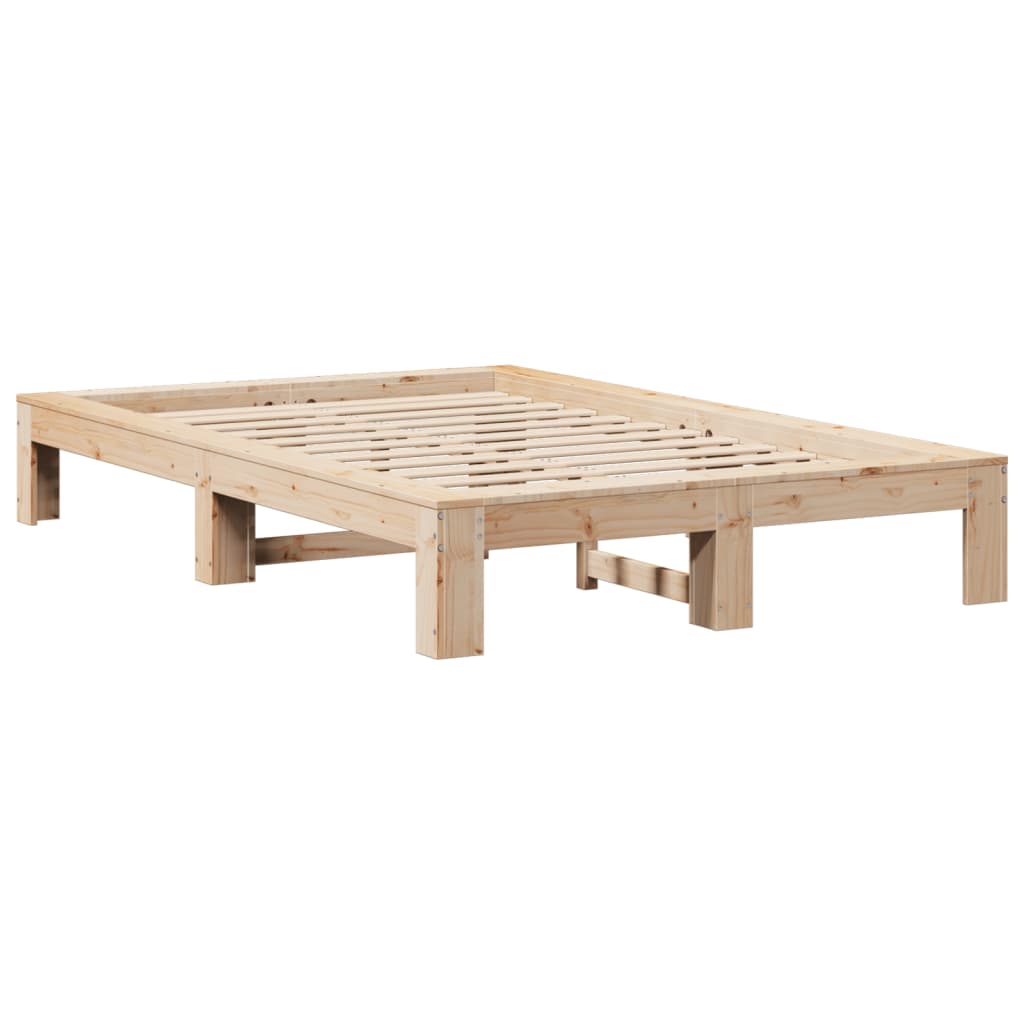 Bed Frame without Mattress 120x190 cm Small Double Solid Wood Pine