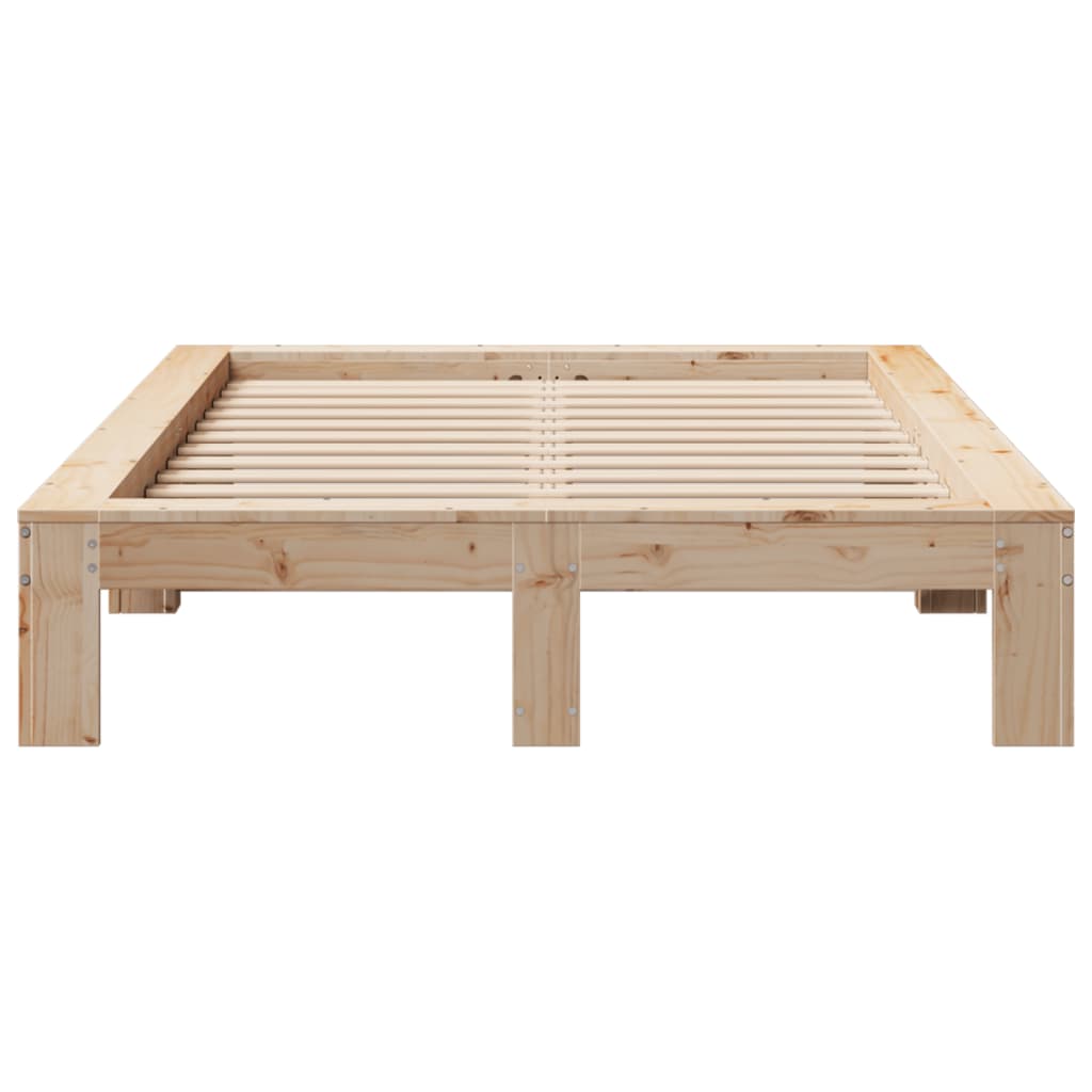 Bed Frame without Mattress 120x190 cm Small Double Solid Wood Pine