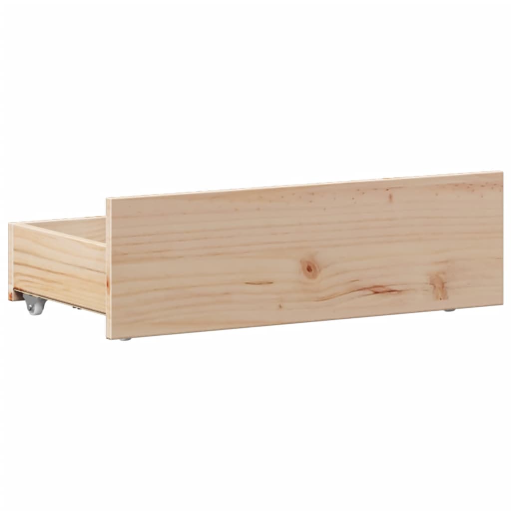 Bed Frame without Mattress with Headboard 90x200 cm Solid Wood Pine