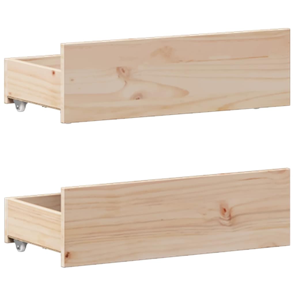 Bed Frame without Mattress with Headboard 135x190 cm Double Solid Wood Pine