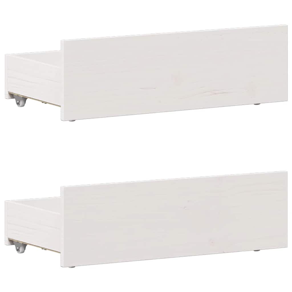 Bed Frame without Mattress with Headboard White 75x190 cm Small Single Solid Wood Pine