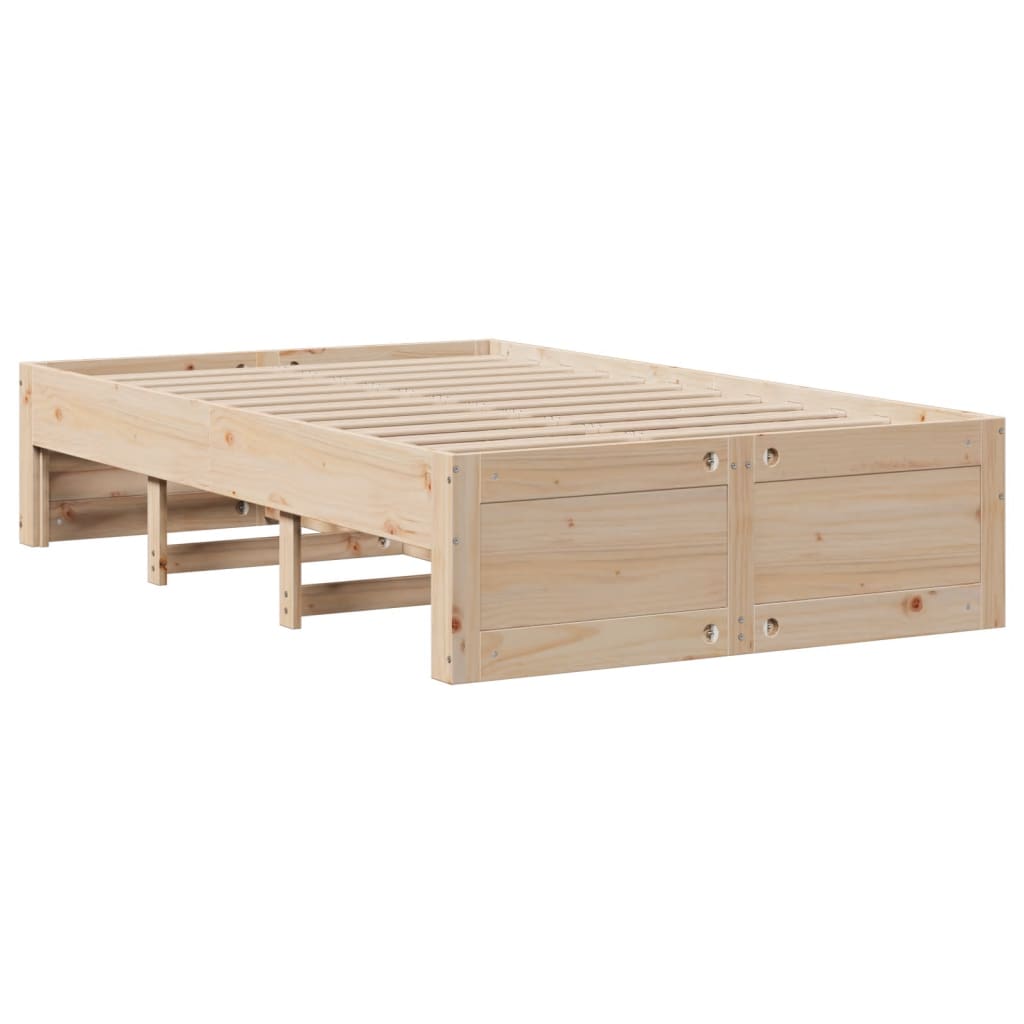 Bed Frame without Mattress with Drawers 120x200 cm Solid Wood Pine