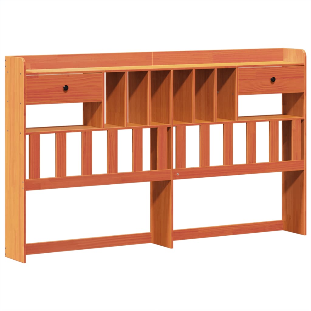Bed Frame without Mattress Wax Brown 200x200 cm Solid Wood Pine