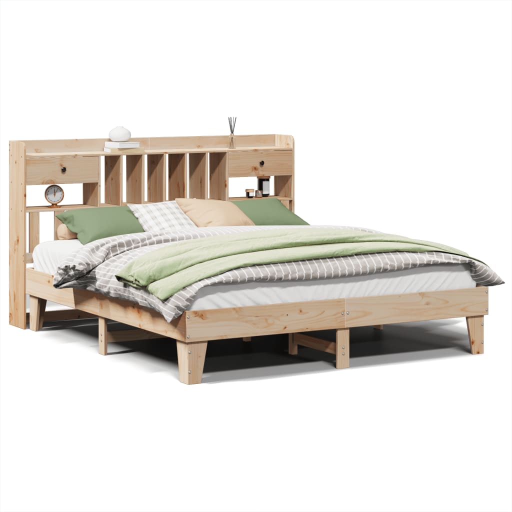 Bed Frame without Mattress 180x200 cm Super King Solid Wood Pine