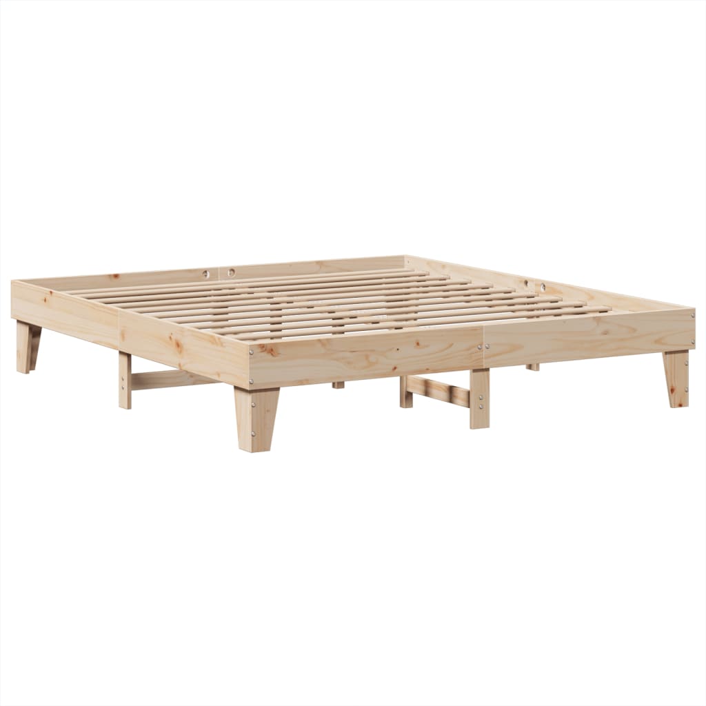 Bed Frame without Mattress 180x200 cm Super King Solid Wood Pine