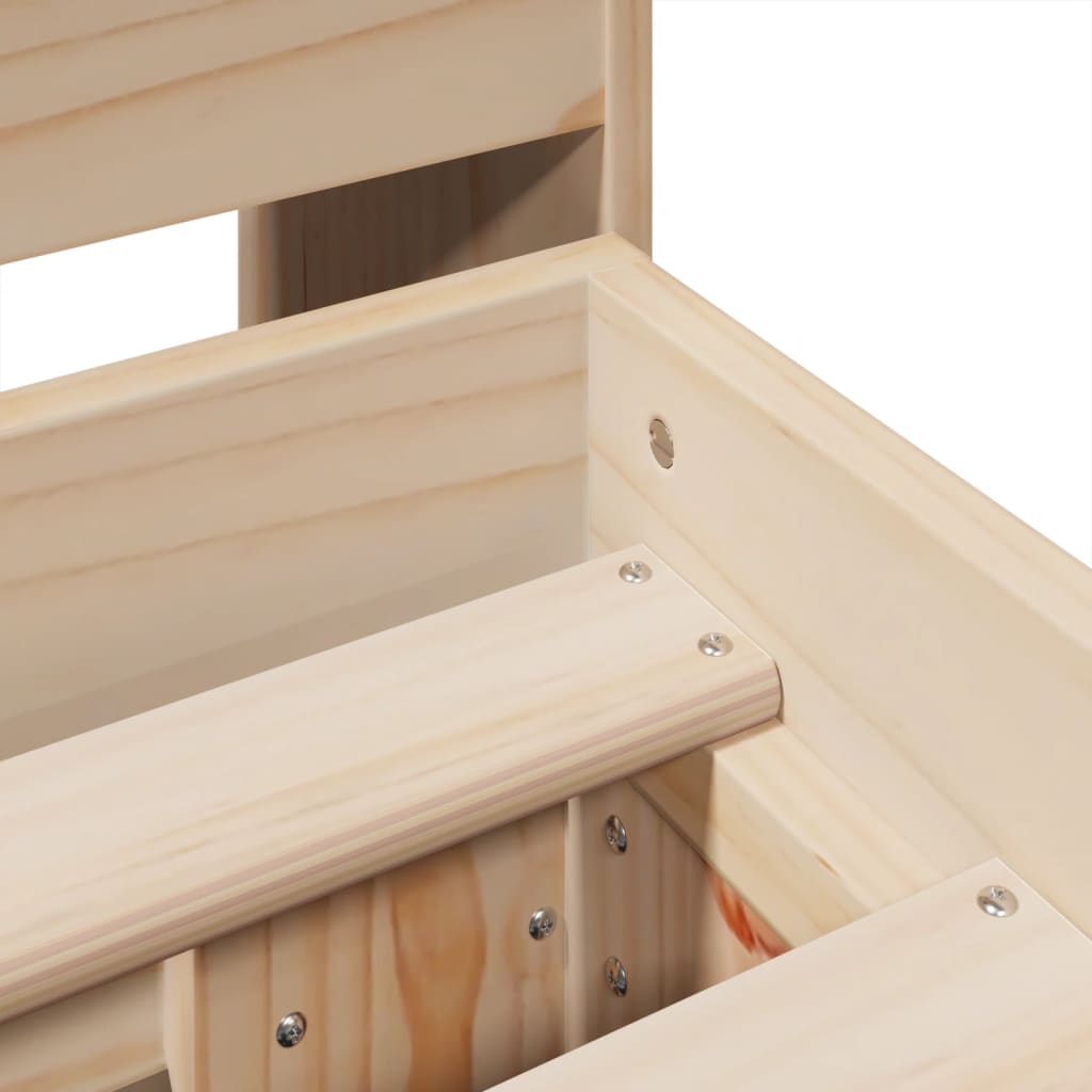 Bed Frame without Mattress 180x200 cm Super King Solid Wood Pine