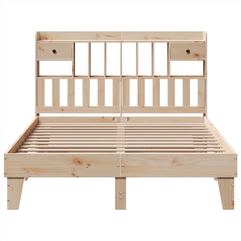 Bed Frame without Mattress 160x200 cm Solid Wood Pine