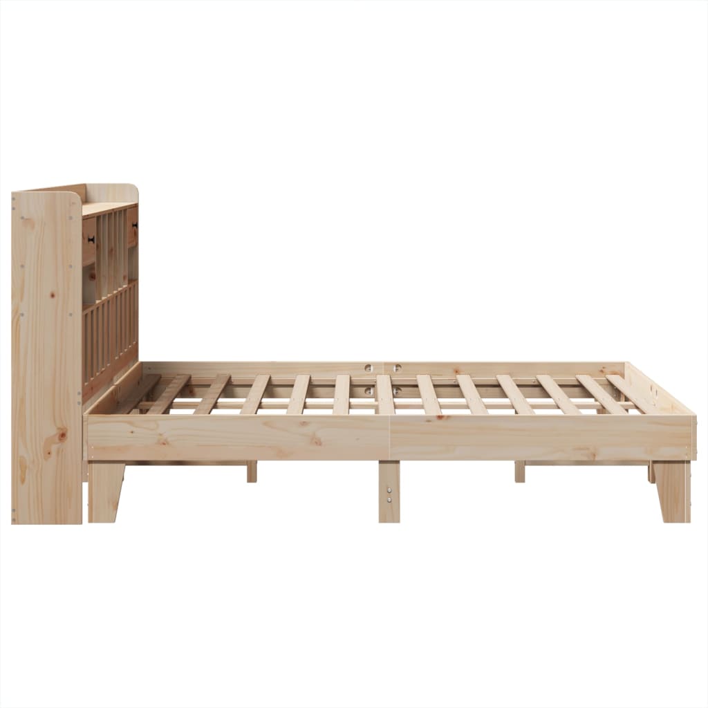 Bed Frame without Mattress 160x200 cm Solid Wood Pine