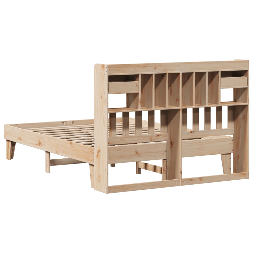 Bed Frame without Mattress 160x200 cm Solid Wood Pine