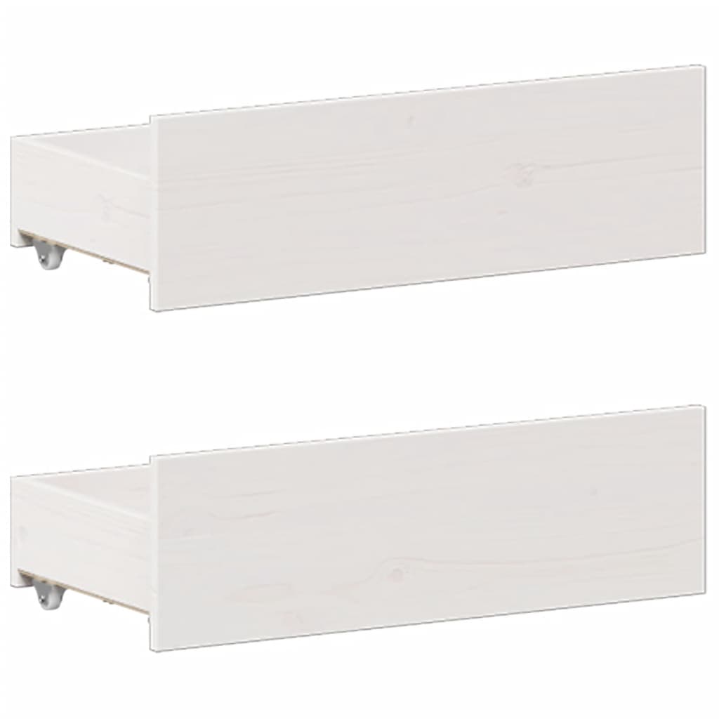 Bookcase Bed without Mattress White 140x200 cm Solid Wood Pine