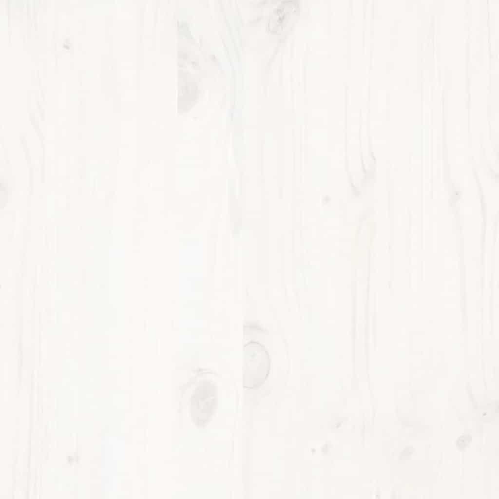 Bed frame without Mattress White 135x190 cm Double Solid Wood Pine